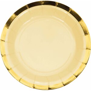 Pastel Celebrations Paper Lunch Plates Multi-Pack Foil