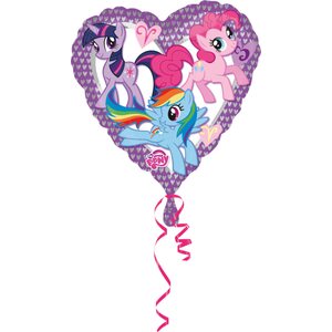 Standard My Little Pony Heart Foil Balloon S60 Packaged 43 cm