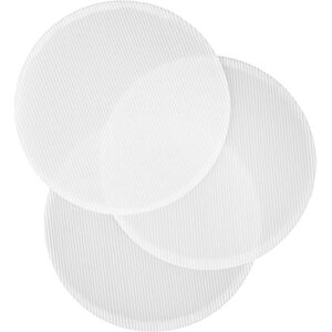 Wilton uurrettu kakkualusta muovia 25 cm, valkoinen 3 kpl/pkt
