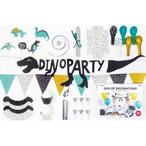 PartyDeco Juhlakoristelusetti Dinosaurus 39 osaa