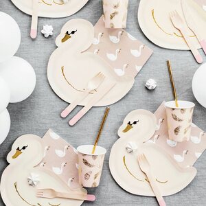 Lovely Swan isot lautasliinat 20 kpl/pkt