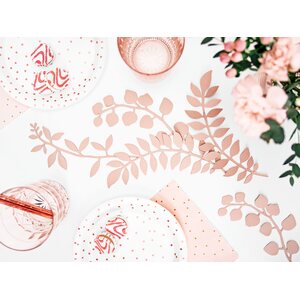 Plates Polka Dots, white, 18cm 1pkt/6pc.