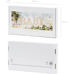 Puiset kirjaimet BABY 16,5-21,5 x 19,5 cm