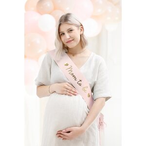Sash Mom to be, pale pink, 75 cm