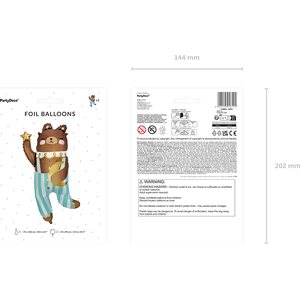 Nalle muotofoliopallo 72 x 104 cm