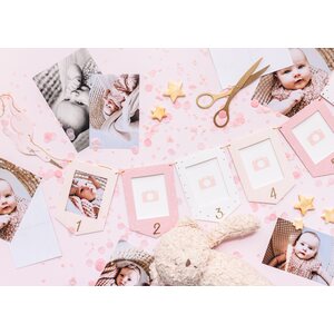 Photo frame garland - Stork, 10.5x15 cm, mix