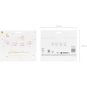 Photo frame garland - Stork, 10.5x15 cm, mix