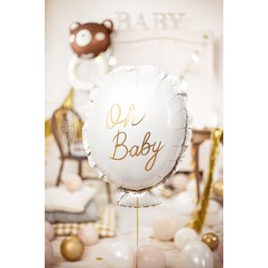 Foil balloon Oh baby, 53x69 cm, mix
