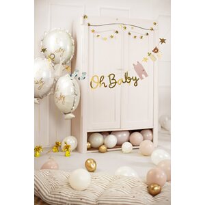Foil balloon Oh baby, 53x69 cm, mix