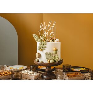 Wooden topper Wild One, 22cm