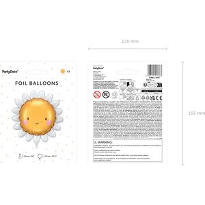 Foil balloon Daisy, 90 cm, mix