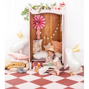 Decorative Rosettes Flowers, mix, 26-43 cm: 1pkt/3pc.