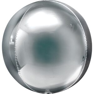 Jättipallokas 53 cm hopeanvärinen erikoisfoliopallo