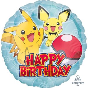Pokemon Happy Birthday tavallinen foliopallo