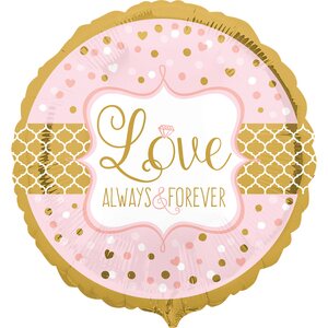Love Always & Forever muotofoliopallo pyöreä 71 x 71 cm