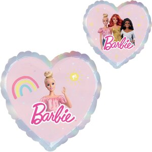 Barbie sydän tavallinen foliopallo 43 cm