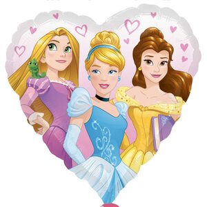 Disney prinsessat tavallinen foliopallo 43 cm