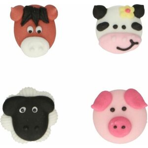 FunCakes FunCakes Sugar Decorations Farm Animals Set/12