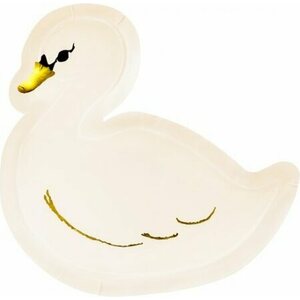 Lovely Swan isot lautaset 6 kpl/pkt