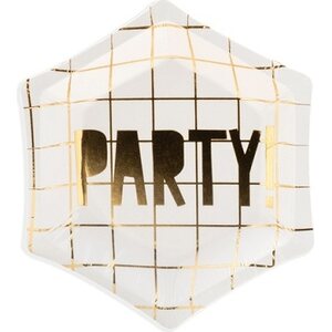 Pahvilautanen Let's Celebrate - Party!, 12,5 cm 6 kpl/pkt