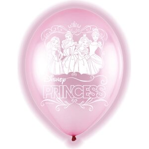 LED-ilmapallot 27,5 cm Disney Prinsessat 5 kpl/pkt