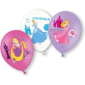 6 Latex Balloons Disney Princess 27.5 cm / 11"