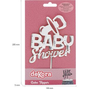 Kakunkoriste Baby Shower hopea muovia 16 x 10 cm
