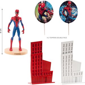 Kakunkoristesetti Spiderman muovia