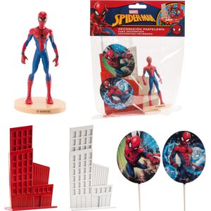 Kakunkoristesetti Spiderman muovia