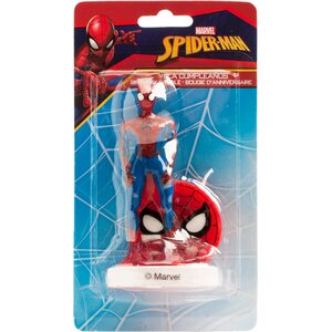 Kakkukynttilä Spiderman 3D 9 cm
