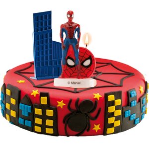 Kakkukynttilä Spiderman 3D 9 cm