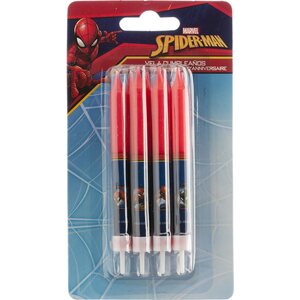 Kakkukynttilä Spiderman 9 cm 8 kpl/pkt