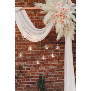 Pampas grass artificial, light cream, 10x45cm