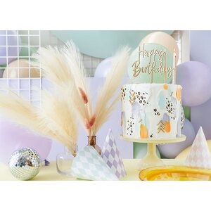 Pampas grass artificial, light cream, 10x45cm