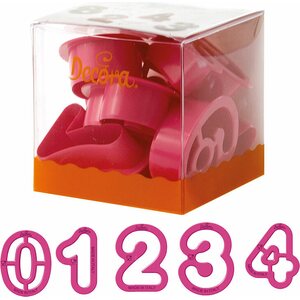 Decora KIT 9 COOKIE CUTTERS NUMBERS DIM. 5,2 X H 2,2 CM