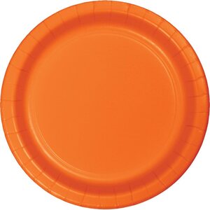 Suuri pahvilautanen sunkissed orange 8 kpl/pkt