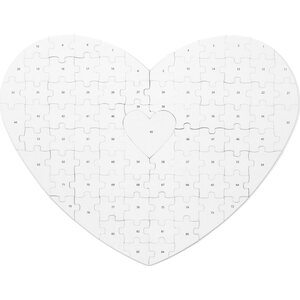 Vieraskirja sydänpalapeli kartonkia 45 x 35,5 cm