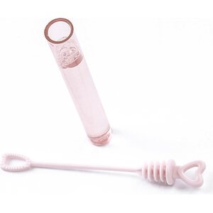 Soap bubbles Heart, pink:  1pkt/48pc.