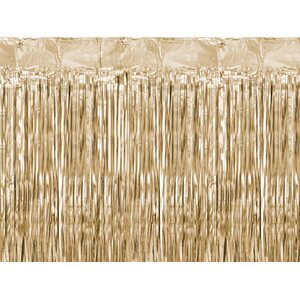 Party curtain, gold, 90x250cm