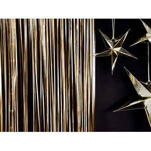 Party curtain, gold, 90x250cm