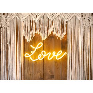 Neon LED-valo Love valkoinen 61 x 27,4 cm