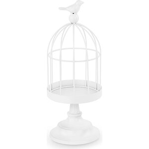 Decorative bird cage, 27.5 cm, white 1ctn/4pc.