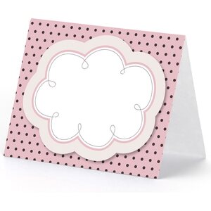 Place cards, with a cloud Sweets, mix, 8.4 x 6.8cm:  1pkt/6pc.