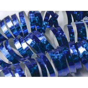 Holographic streamer, blue, 3.8m: t 1pkt/18pc.