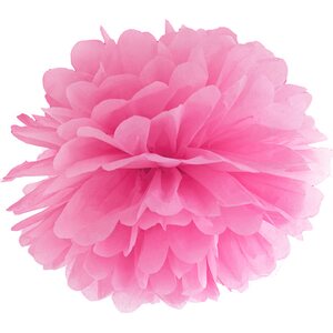 Tissue paper Pompom, pink, 25cm .