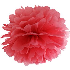 Tissue paper Pompom, red, 25cm .