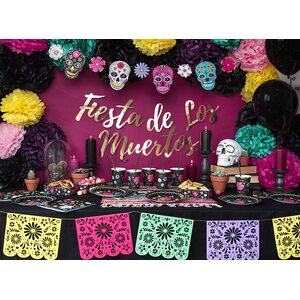 Tissue paper Pompom, black, 25cm .