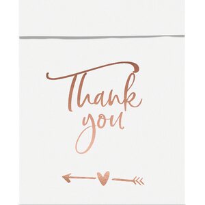Paper treat bags Thank you, 13x16.5cm:  1pkt/6pc.