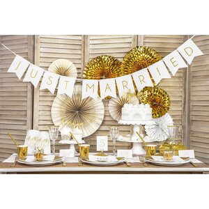 Paper treat bags Mr&Mrs, 13x16.5cm:  1pkt/6pc.
