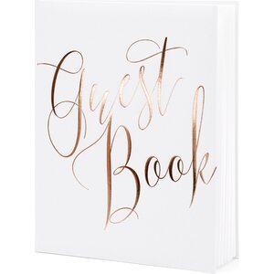 Guest Book, 20x24.5cm, white, 22 pages
